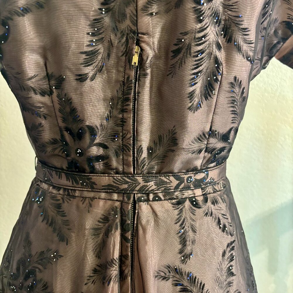 Vintage Evening Swing Dress 1950's Size Small - Picture 4 of 7